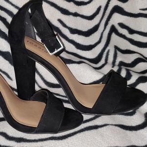 Torrid - Black Faux Suede Heel